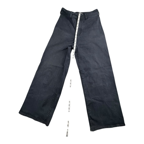 Universal Thread Women's Black Wide Leg Jeans Size 6 High Rise - Picture 7 of 11